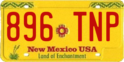NM license plate 896TNP