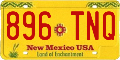 NM license plate 896TNQ
