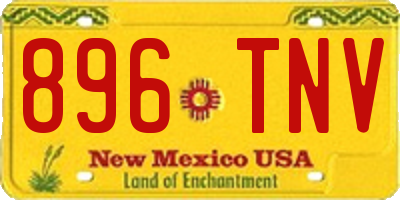 NM license plate 896TNV