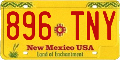NM license plate 896TNY