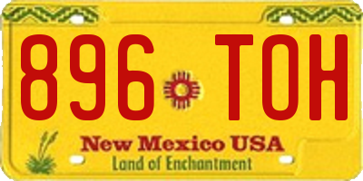 NM license plate 896TOH