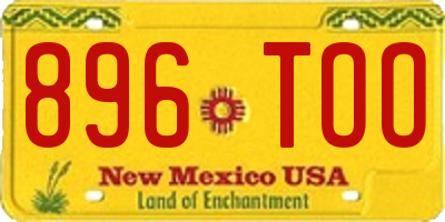 NM license plate 896TOO