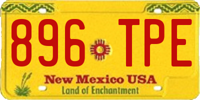 NM license plate 896TPE