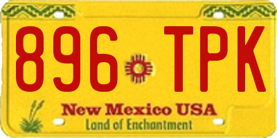 NM license plate 896TPK