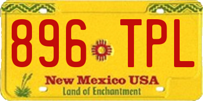 NM license plate 896TPL