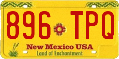 NM license plate 896TPQ