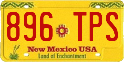 NM license plate 896TPS
