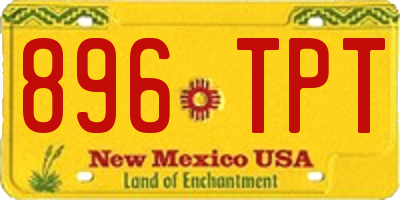 NM license plate 896TPT