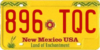 NM license plate 896TQC