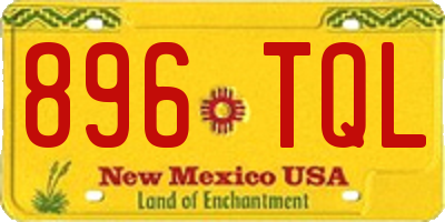 NM license plate 896TQL