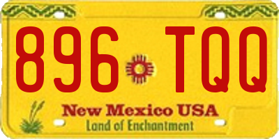 NM license plate 896TQQ