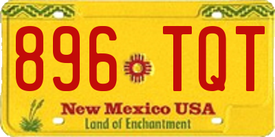 NM license plate 896TQT