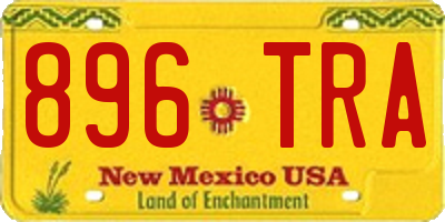 NM license plate 896TRA