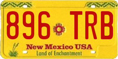 NM license plate 896TRB