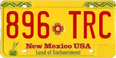 NM license plate 896TRC