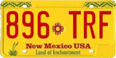 NM license plate 896TRF