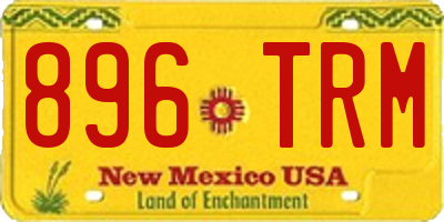 NM license plate 896TRM