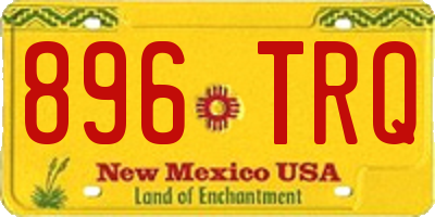 NM license plate 896TRQ