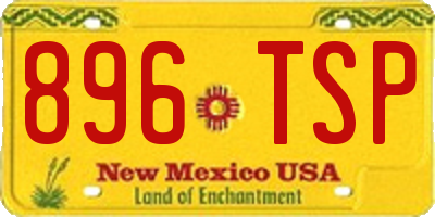 NM license plate 896TSP