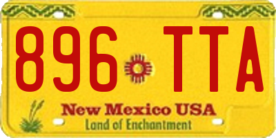 NM license plate 896TTA