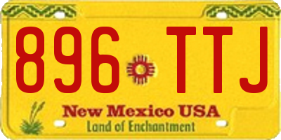NM license plate 896TTJ