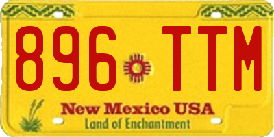 NM license plate 896TTM