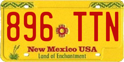 NM license plate 896TTN