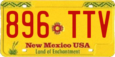 NM license plate 896TTV