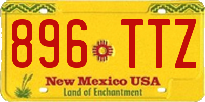 NM license plate 896TTZ