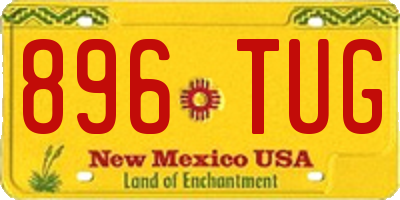 NM license plate 896TUG