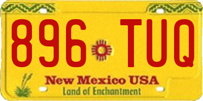 NM license plate 896TUQ
