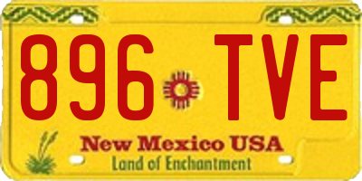 NM license plate 896TVE
