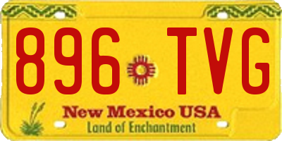 NM license plate 896TVG