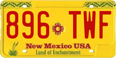 NM license plate 896TWF