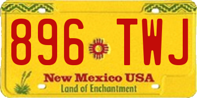 NM license plate 896TWJ