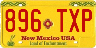 NM license plate 896TXP
