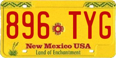 NM license plate 896TYG