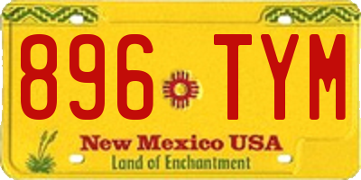 NM license plate 896TYM