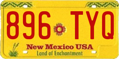NM license plate 896TYQ
