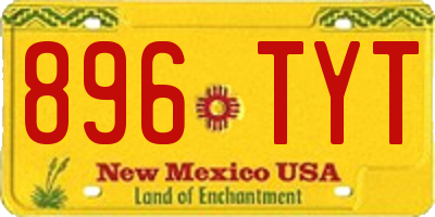 NM license plate 896TYT