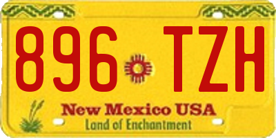 NM license plate 896TZH