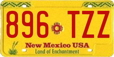 NM license plate 896TZZ