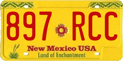 NM license plate 897RCC
