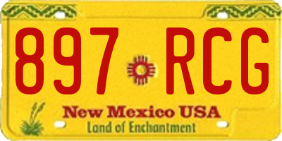 NM license plate 897RCG