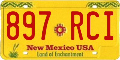 NM license plate 897RCI