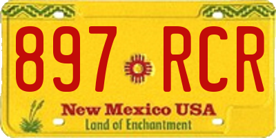 NM license plate 897RCR