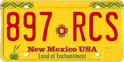 NM license plate 897RCS