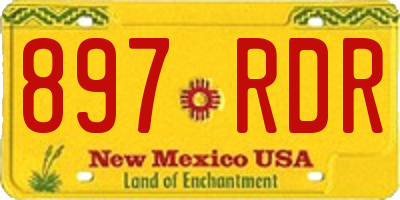 NM license plate 897RDR