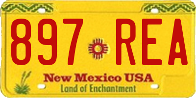 NM license plate 897REA