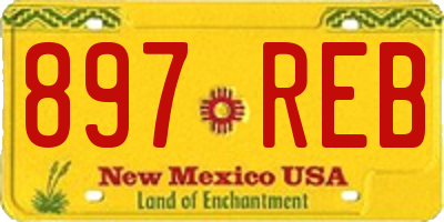 NM license plate 897REB